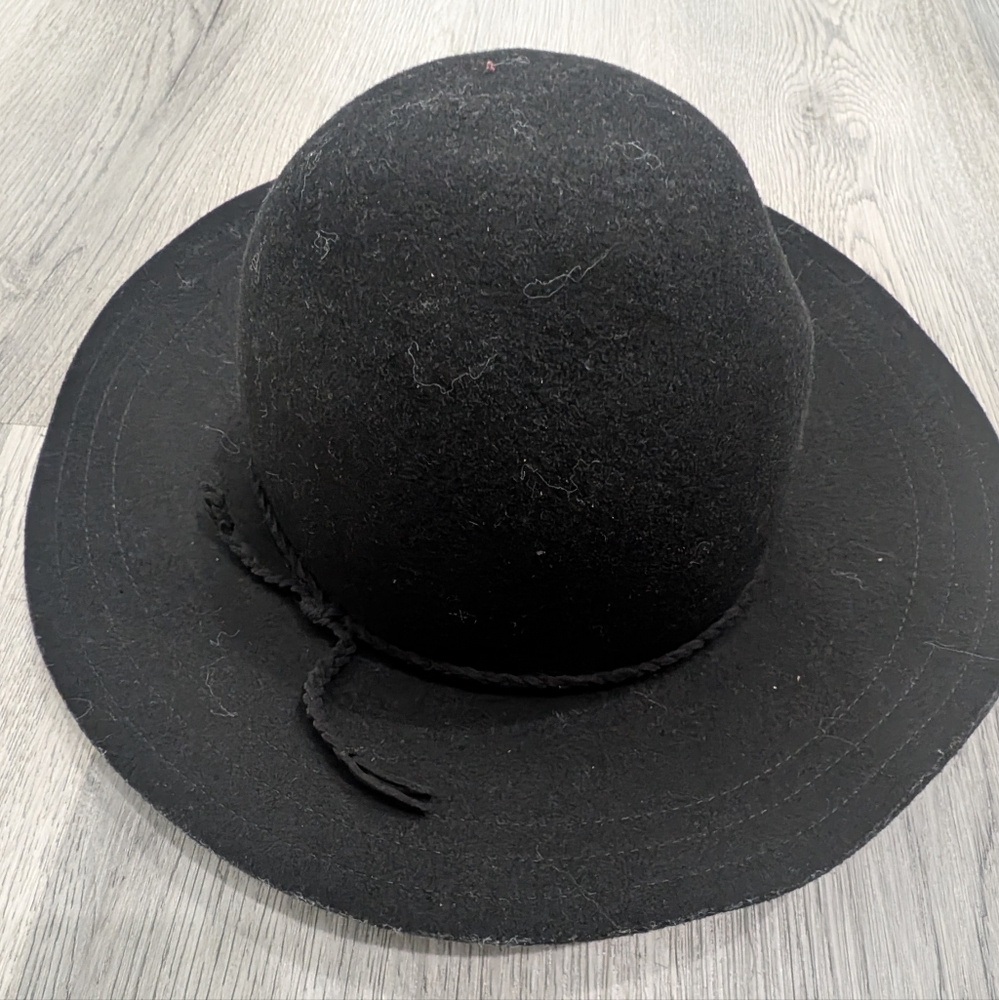 H&M 100% Wool Floppy Wide Brim Hat - Medium - Whimsigoth